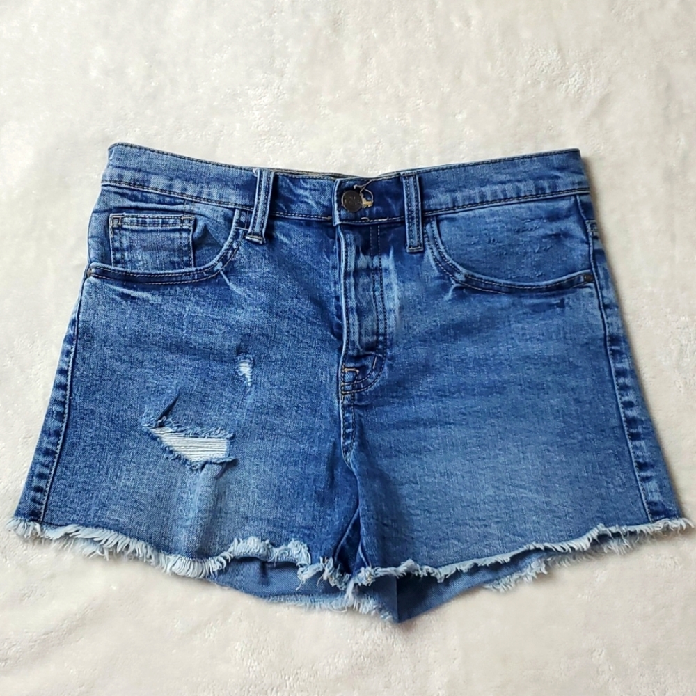 Treasure and Bond Girl's Size 14 Distressed Denim Shorts
